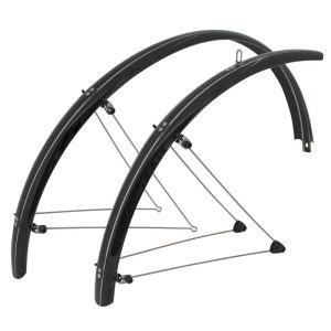 Mudguard City-Hybrid Beads 28'' Stronglight Ring 54 mm Black (Pair) with Mount Classic Beads STAINLESS