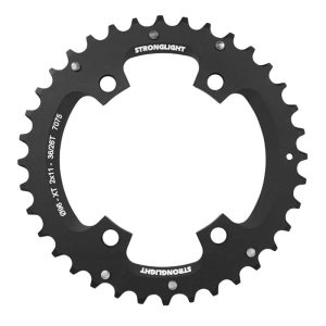 Plateau VTT 4 branches Ø 96 Pour Shimano Xt M8000-Slx M7000 Double Stronglight 36 dents Extérieur Noir 11V. Non Filete