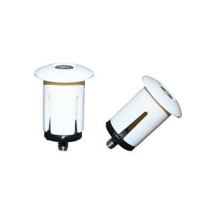 Bar End Plug P2R with Expandeur White (Pair) Dia. Inter 18.2 mm and Exter 25.2 mm