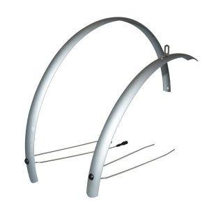 Mudguard City-Hybrid Beads 28'' Stronglight Aluminum R'Light 41 mm Matte Grey (Pair) with Mount Classic Beads STAINLESS