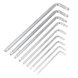 Outil Clé Torx Bo P2R Longues Creuses (T10,T15,T20,T25,T27,T30,T40,T45,T50) (Jeu De 9 Clés)