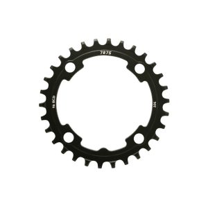 Plateau VTT 4 branches Ø 96 Pour Sunrace 30 dents Mono Mx 12-11-10V. Noir Narrow-Wide Alu Compatible Autres Marques