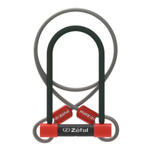 Antivol Vélo U Zefal K-Traz U13 A Clé 115 X 230 mm D 13 mm Avec Câble 1.2M Avec Support Clip - Reproduction Des Clés Possibles - Sold Secure Niveau Silver - Homologué Fub 1 Etoile