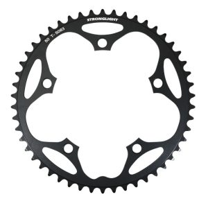 Plateau Route 5 branches Ø 130 Stronglight Dural 50 dents Noir Type Shimano 8-9V.