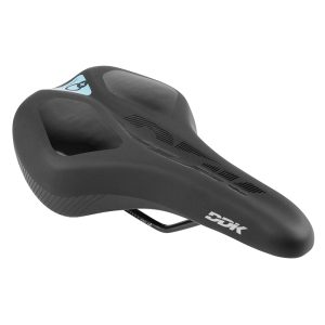 Selle Newton City Unisex Memory Confort Athletic Noir 265X165 mm Rail Acier Noir (Avec Pads Memoire De Forme)