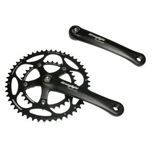 Pédalier Route Stronglight 9-10V. Impact Noir 165 mm 48-34 Compatible 8V. (Axe Carré 107 mm)