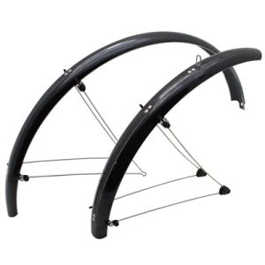 Mudguard MTB Beads 24'' Stronglight Country 54 mm Black (Pair) with Mount Classic Beads STAINLESS