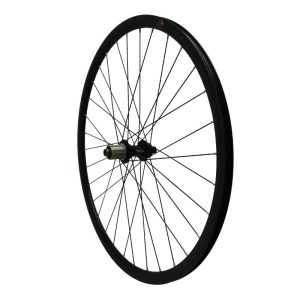 Roue Gravel - Route Disque 700 Pulse 19 Arrière Moyeu Roulement Centerlock Noir Cassette 11-10V Tubeless Ready Axe Traversant 12-142 Jante 19C 32 Rayons Acier Noir