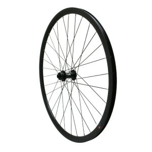 Roue Gravel - Route Disque 700 Pulse 19 Avant Moyeu Roulement Centerlock Noir Tubeless Ready Axe Traversant 12-100 mm Jante 19C 32 Rayons Acier Noir