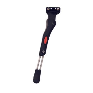 Béquille Vélo Laterale Arrière P2R 24-29'' Réglable Fixation 2 Vis Sur Base Pied Large (Entraxe 18-40 mm) (Compatible Leader Fox)