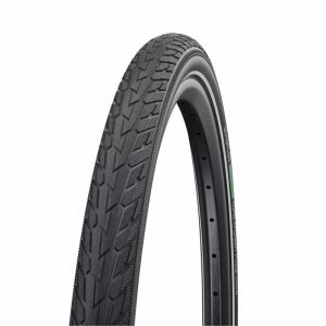 Pneu VTC Urbain 700 X 35 Schwalbe Delta Cruiser Plus Noir Tr (37-622) Renfort Green Guard Flanc Reflex