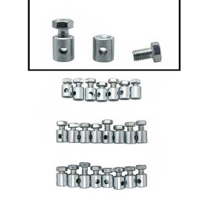 Serre Câble De Frein Vélo Algi - Diam 9 mm - L10 mm - Trou 3,5 mm (Blister De 25) (00429000-025)