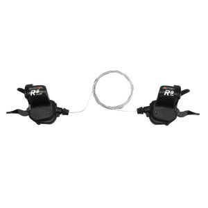 Manette Route - Gravel P2R Pour Cintre Plat 8V. Push-Pull Compatible Shimano Triple (Paire)