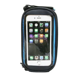 Sacoche De Cadre-Potence Vélo Smartphone Pour Telephone Portable - I-Phone Fixation A Velcro (19.5X10X9 cm)