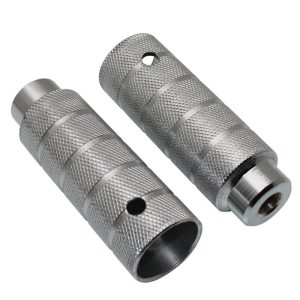 Repose Pied BMX Alu Diam 38 mm Argent L110 mm Pour Axe De 14 mm (Paire)