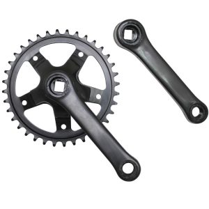 Pédalier City P2R Acier 127 mm Plateau 36D. (Boîtier 131 mm)