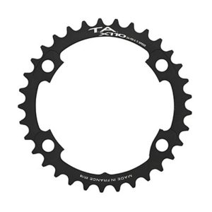 Plateau Route 4 branches Ø 110 Pour Shimano Ultegra R8000 - 6800 Ta X110 36 dents Intérieur Compatible Tiagra 4700-105 5800+R7000-Dura Ace 9000+9100 Noir 11V.