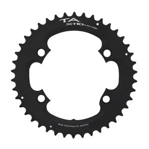 Plateau Route 4 branches Ø 110 Pour Shimano Ultegra R8000 - 6800 Ta X110 42 dents Extérieur Compatible Shimano 105 5800+R7000-Dura Ace 9000+9100 Noir 11V. (Penser A Commander Le Kit Intravis Correspondant)