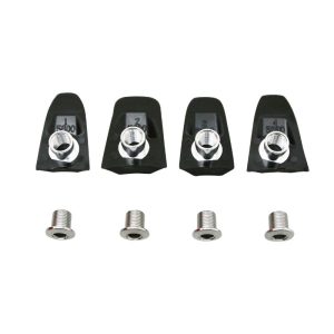 Intravis - Capot Pédalier Ta Compatible 105 5800 Noir Pour Plateau X110 (Jeu De 4) - Vis Et Cheminee