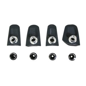 Intravis - Capot Pédalier Ta Compatible Ultegra R8000 Noir Pour Plateau X110 (Jeu De 4) - Vis Et Cheminee