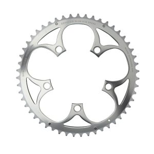 Road Chainring 5 arms Ø 110 Ta Zephyr 51 teeth outer Silver Aluminum 7075 Shimano Type 9-10-speed