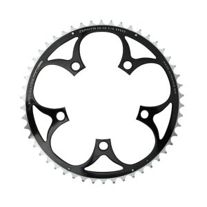 Road Chainring 5 arms Ø 110 Ta Zephyr 50 teeth outer Black Aluminum 7075 Shimano Type 9-10-speed