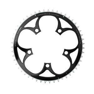 Road Chainring 5 arms Ø 110 Ta Zephyr 51 teeth outer Black Aluminum 7075 Shimano Type 9-10-speed