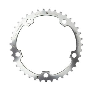 Road Chainring 5 arms Ø 130 Ta Alize Triple 40 teeth Middle Silver Aluminum 7075 Shimano Type 8-9-10-speed