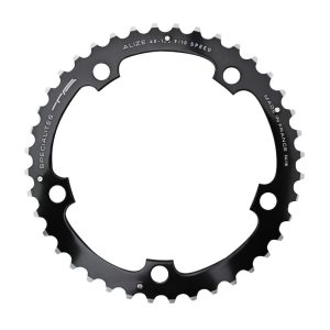 Road Chainring 5 arms Ø 130 Ta Alize Triple 42 teeth Middle Black Aluminum 7075 Shimano Type 8-9-10-speed