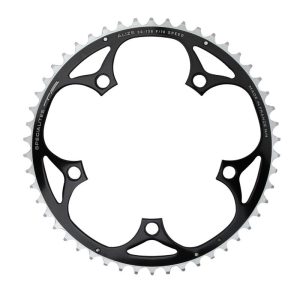 Road Chainring 5 arms Ø 130 Ta Alize 51 teeth outer Black Aluminum 7075 Shimano Type 8-9-10-speed