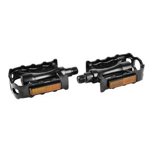 Road Pedal Newton 500 Black Aluminum D9-16 105X79 mm 368G (Pair on Card)