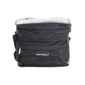Bag Bike Basil Mali 8L Black Handlebar Mount per Straps Velcros Ajustables