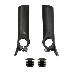 Handlebar End Cap Newton with Rest Hand Matte Black (Pair)