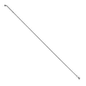 Rayon Renforcé INOX Argent 2,0 mm Avec Tête Coudée En 2,3 mm L 296 mm Avec Écrou (Vendu A L'Unite)
