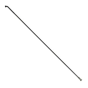 Rayon Renforcé INOX Noir 2,0 mm Avec Tête Coudée En 2,3 mm L 298 mm Sapim Avec Écrou (Vendu A L'Unite)