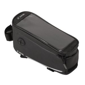 Sacoche De Cadre Vélo Zefal Z Console T1 0,8L Noir Avec Support Smartphone Étanche Fixation Velcro