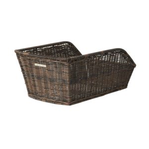 Rear Basket Basil Cento Rattan Wicker Synthetique Black (43X32X25 cm) (with Mount)