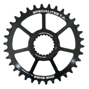 Plateau VTT Direct Mount Pour Shimano Xtr M9100 - Xt M8100 - Slx M7100 Ta One Sh52 34 dents Comp M900 10-11-12V. Narrow Wide Noir