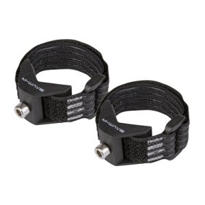 Support Fixation Porte Bidon-Mini Pompe Noir Sur Velcro Pour Vélo Musculaire Et VAE