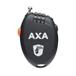 Bike Lock Cable Combination Axa Roll Black L750 mm Dia 1.6 mm