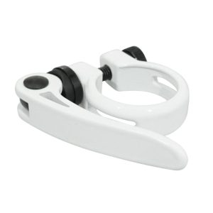 Clamp Clamping Seatpost Quick Newton Aluminum White Dia. 28.6 mm (on Card)
