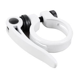 Clamp Clamping Seatpost Quick Newton Aluminum White Dia. 34.9 mm (on Card)
