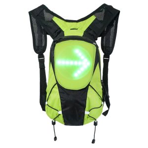 Sac A Dos Avec Signalisation Intégrée 48 Leds Avec Indicateur Direction Et Telecommande Cintre Sans Fil (H12Xl12 cm) - Capacite 5L - Rechargeable Usb