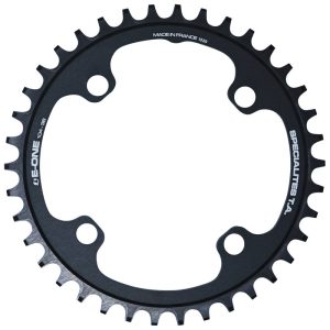 E-bike Chainring 4 arms Ø 104 for Bosch - Brose - Yamaha - Giant - Shimano E-Steps Ta E-One 38 teeth single Black Aluminum 7075 Narrow Wide