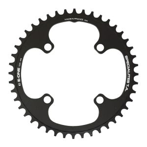 E-bike Chainring 4 arms Ø 104 for Bosch - Brose - Yamaha - Giant - Shimano E-Steps Ta E-One 44 teeth single Black Aluminum 7075 Narrow Wide
