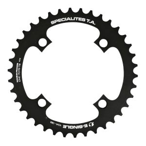 E-bike Chainring 4 arms Ø 104 for Bosch - Brose - Yamaha - Giant - Shimano E-Steps Ta E-Single 38 teeth single Black Aluminum 7075