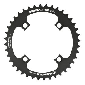 E-bike Chainring 4 arms Ø 104 for Bosch - Brose - Yamaha - Giant - Shimano E-Steps Ta E-Single 40 teeth single Black Aluminum 7075