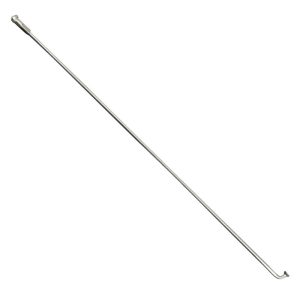 Spoke Leader Fox SILVER STAINLESS J-bend Head L 233 Dia 2.3 mm (Sold Individually Without Nut) - See 185897 for Nut