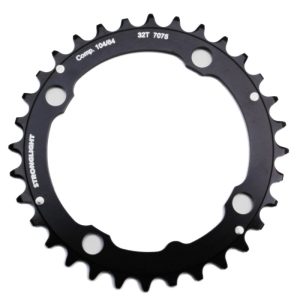 Plateau VTT 4 branches Ø 104 Stronglight Triple 32 dents Milieu Noir Alu - Épaisseur 4 mm 8-9V.