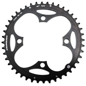 Plateau VTT 4 branches Ø 104 Stronglight Triple 44 dents Extérieur Noir Alu - Épaisseur 4 mm 8-9V.
